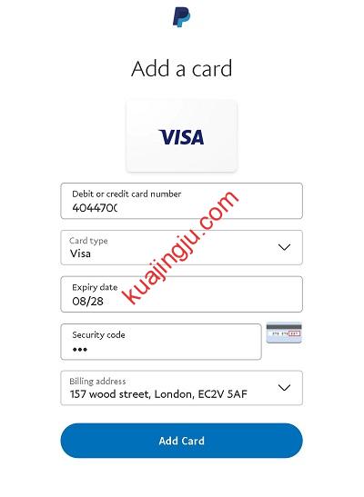 图片[2]-通过英国区Paypal绑定虚拟信用卡提现虚拟卡余额测试-跨境具
