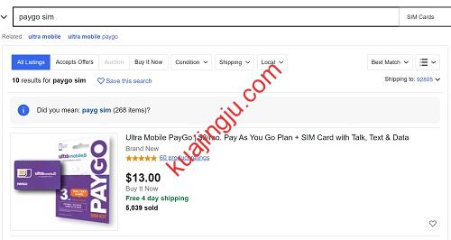 图片[6]-如何从Ebay美国站下单购买ultramobile PayGo美国电话卡-跨境具